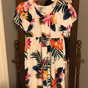 Girls Tropical Dress, Size 14 Girls